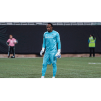 Goalkeeper Triston Henry with Forge FC