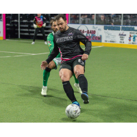 St. Louis Ambush forward Duduca Carvalho vs. the Dallas Sidekicks